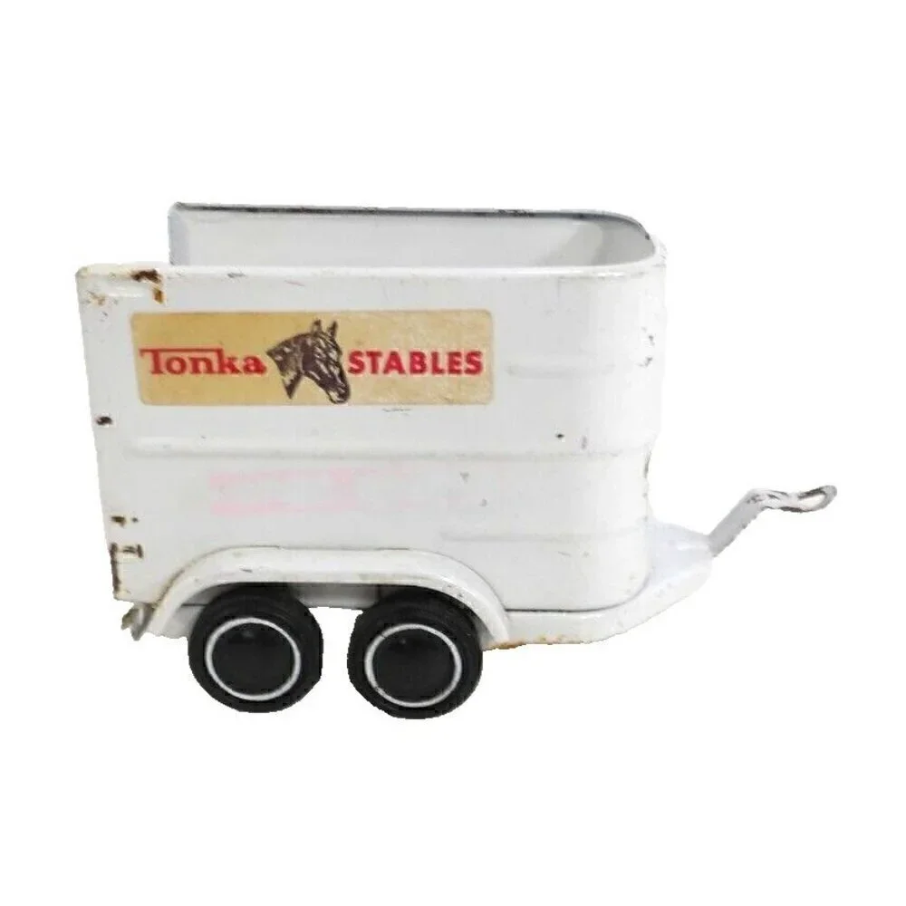 TONKA Stables toy metal vintage horse trailer